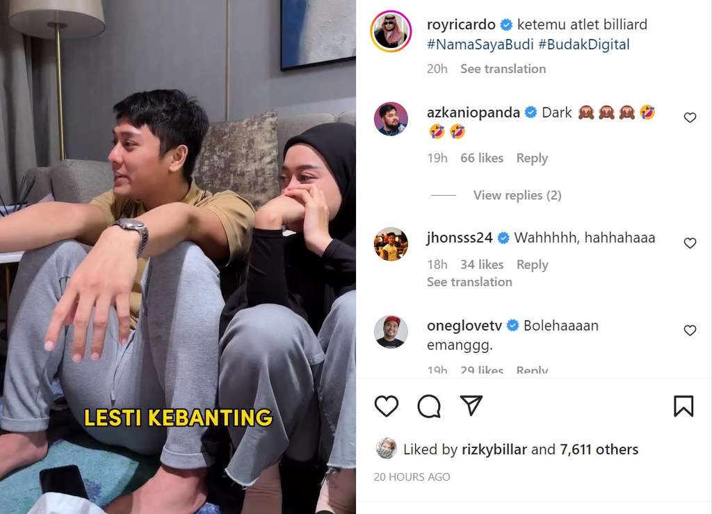 Lesti Kejora dan Rizky Billar