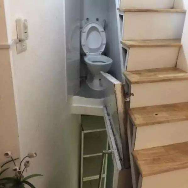 Desain ruangan yang nyeleneh dan bikin gagal paham.