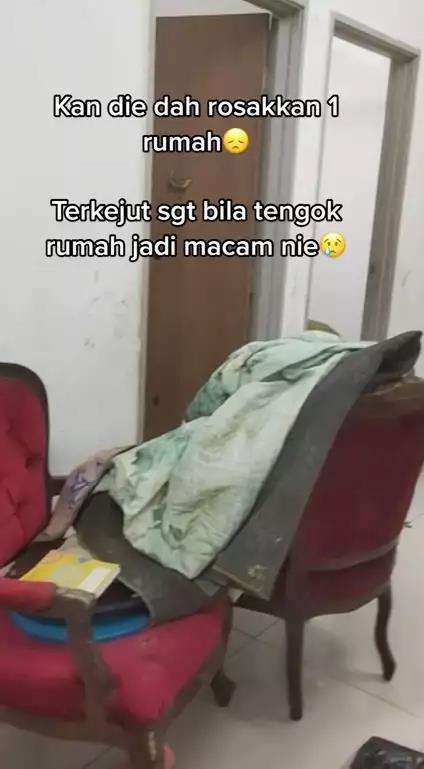 Rumah kontrakan jadi jorok dan rusak akibat ulah penyewa dari neraka.