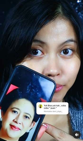 Selebgram Tiru Tampilan Puan Maharani