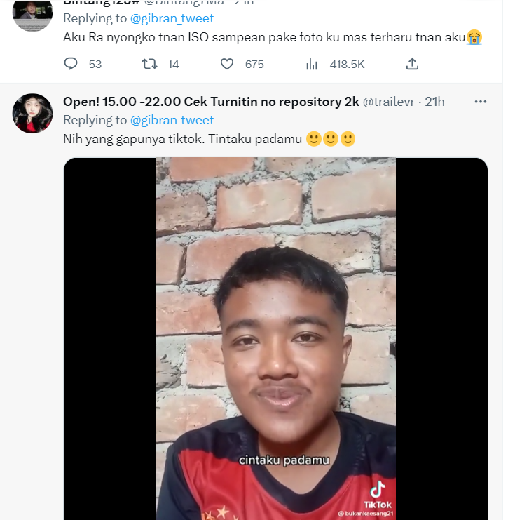 Aksi Kocak Gibran Pajang Foto Profil Adik di Twitter tapi Bukan Kaesang
