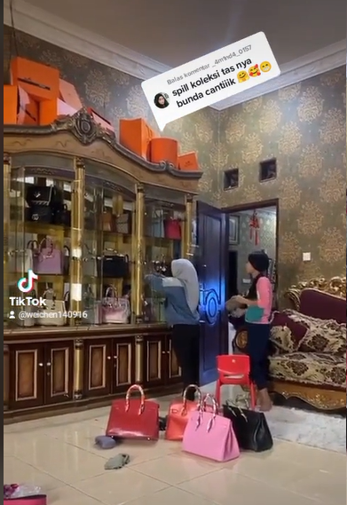 Viral Kades Pamer Tas Mewah, Ternyata Mantan Artis