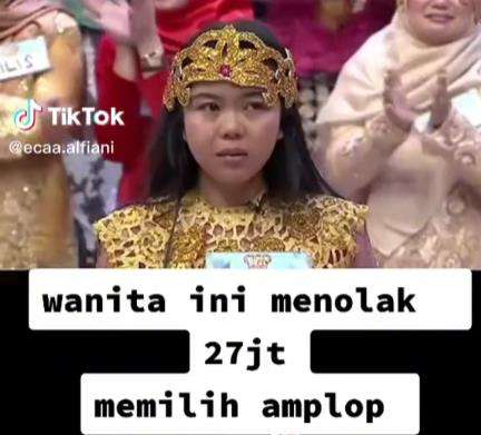 Sudah dapat Rp27 juta, malah pilih amplop.