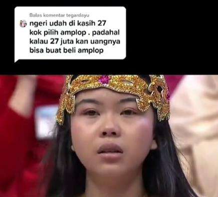 Sudah dapat Rp27 juta, malah pilih amplop.