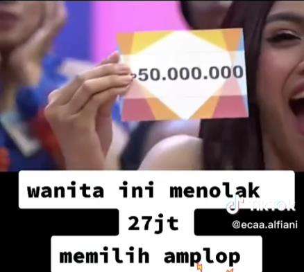 Sudah dapat Rp27 juta, malah pilih amplop.
