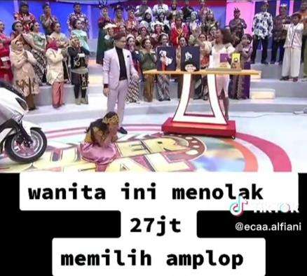 Sudah dapat Rp27 juta, malah pilih amplop.