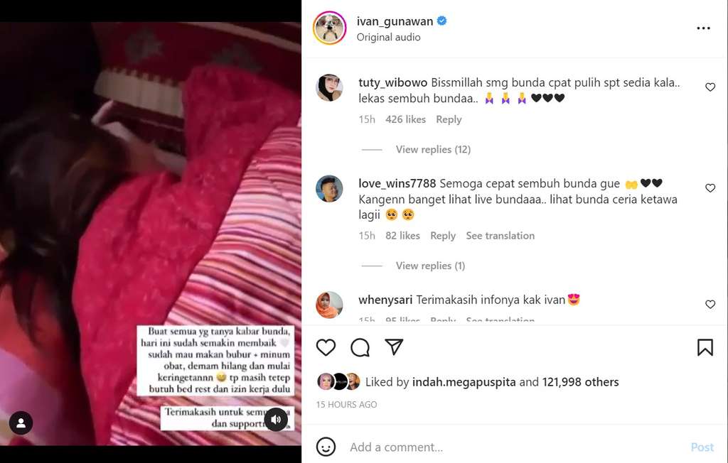 Unggahan Ivan Gunawan