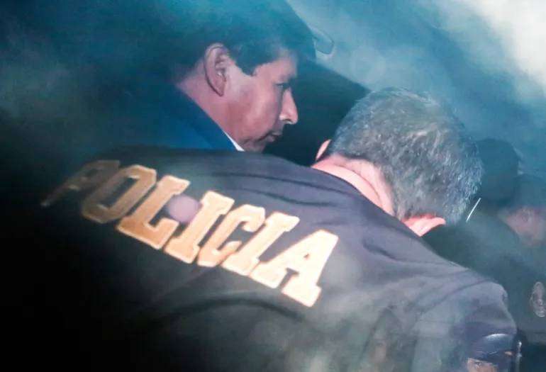 Pedro Castilo saat ditangkap polisi