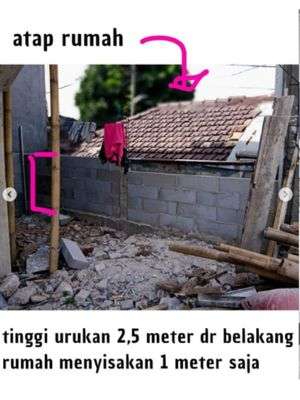 Tetangga Nguruk Tanah, Rumah Ibu ini Terancam Roboh