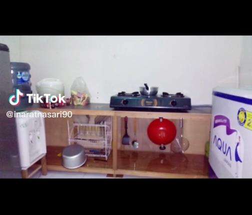Transformasi dapur rumah subsidi yang awalnya cupu.