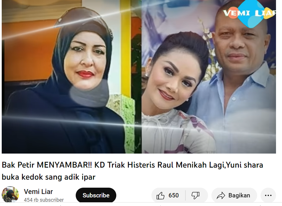 Cek Fakta: Krisdayanti Histeris Raul Lemos Menikah Lagi