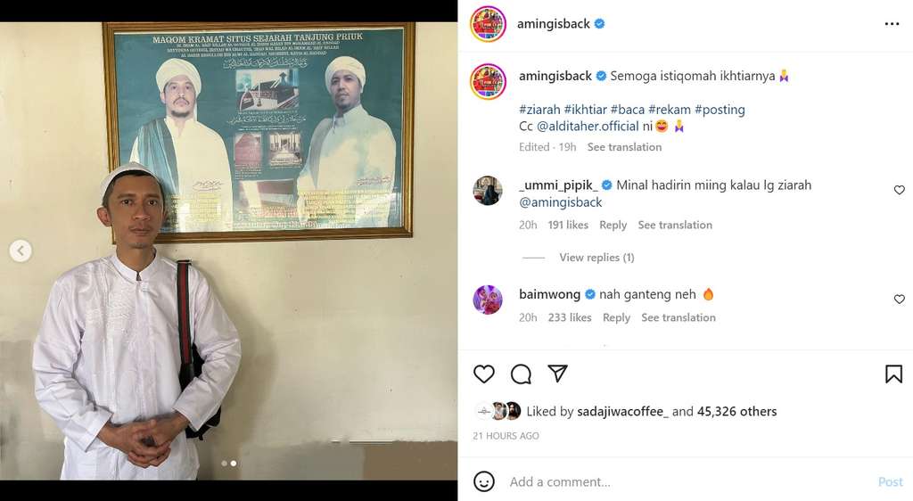 Penampilan baru Aming Penampilan baru Aming