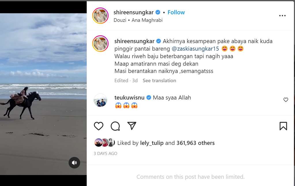 Unggahan Sgireen Sungkar