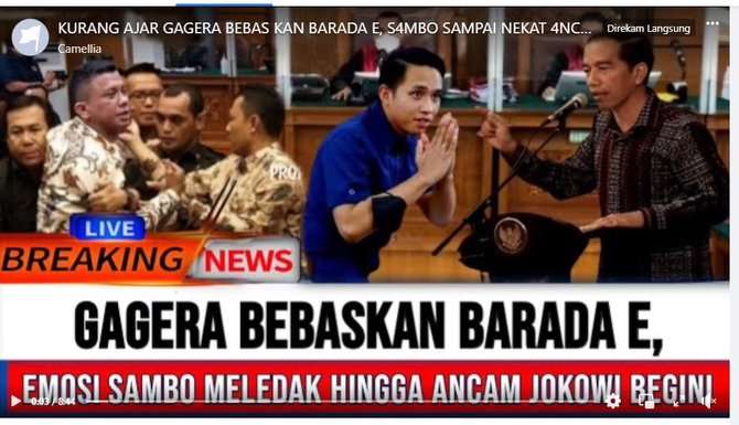 Cek Fakta: Ferdy Sambo Ancam Jokowi