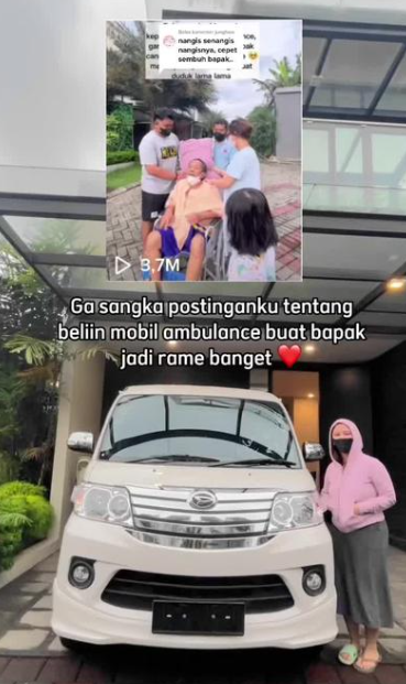 Kisah Haru Anak Belikan Ambulans untuk Ayahnya yang Sakit Demi Bisa Ajak Jalan-Jalan