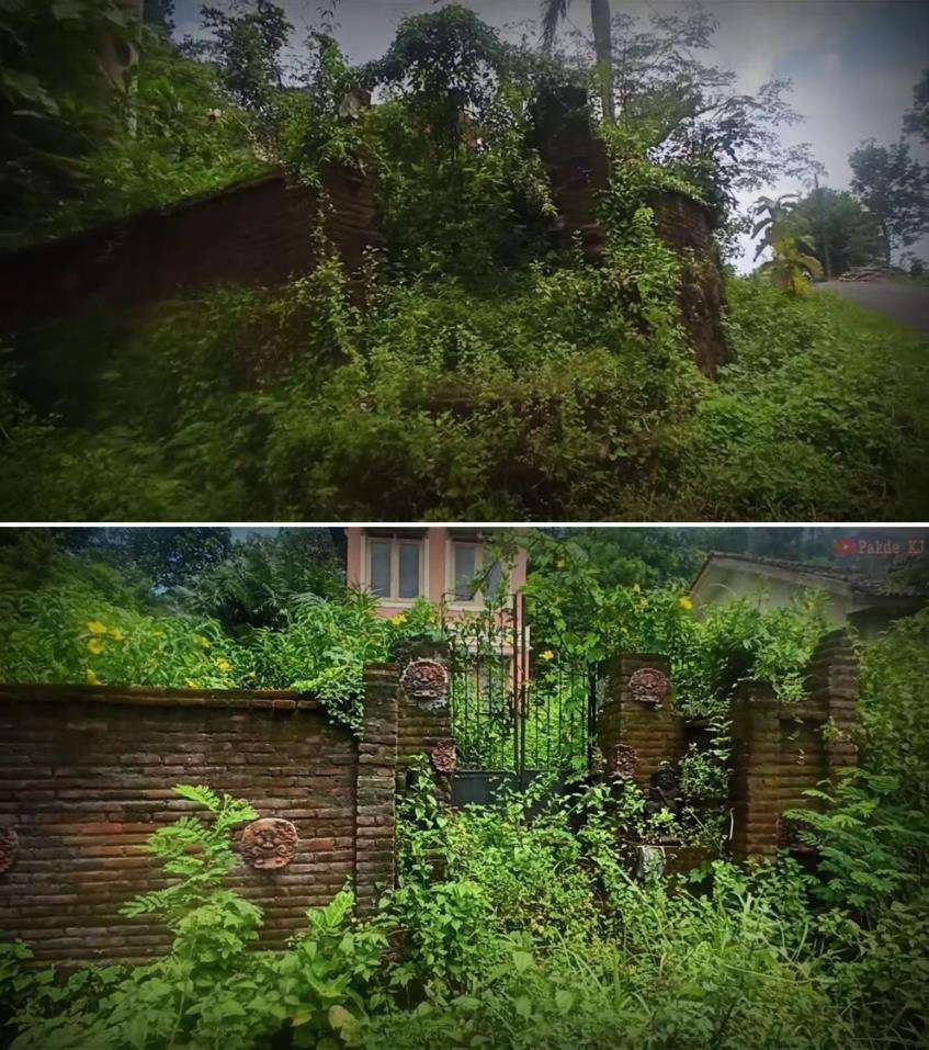 Villa terbengkalai di Bantul, Jawa Tengah.