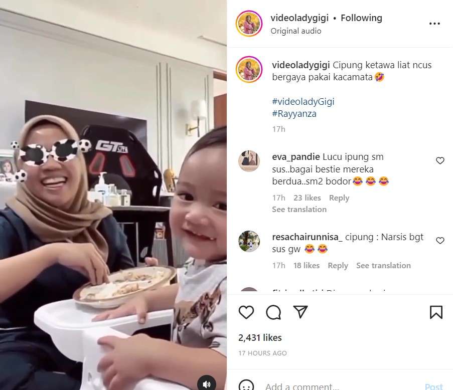 Rayyanza dan Sus Rini Rayyanza dan Sus Rini