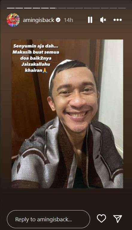 Potret terbaru Aming Sugandhi