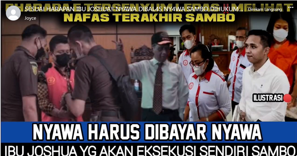 Cek Fakta: Ibu Brigadir J Akan Mengeksekusi Mati Ferdy Sambo