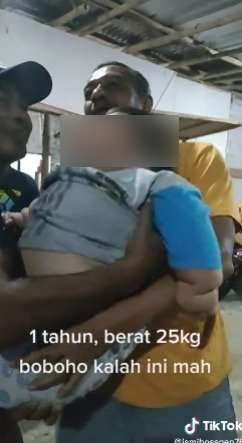 Viral Video Bayi Satu Tahun Beratnya 25 kg
