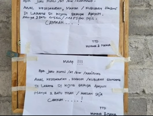 Puluhan Nisan di Blitar Dirusak