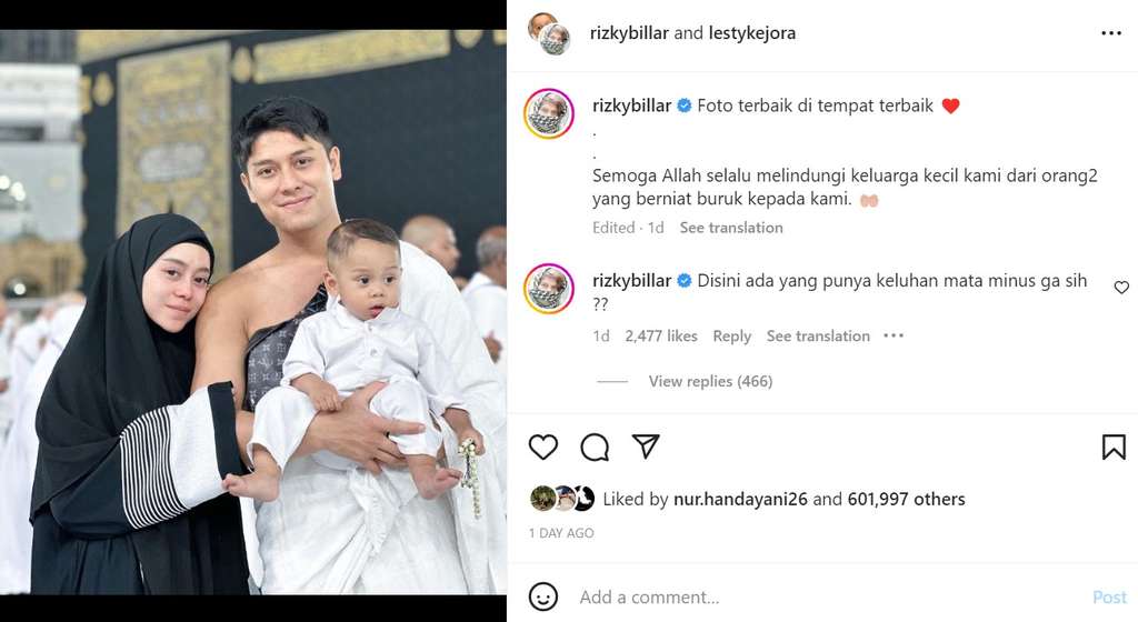 Unggahan Rizky Billar