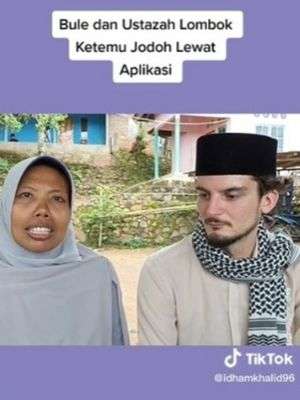 Viral Ustadzah di Lombok Nikah sama Bule, Kenal di Aplikasi Cari Jodoh