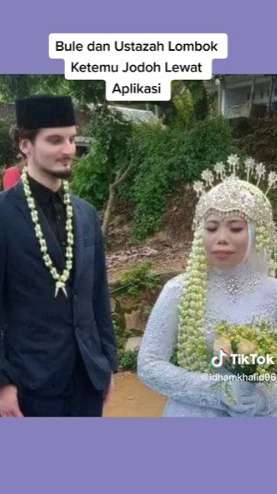 Viral Ustadzah di Lombok Nikah sama Bule, Kenal di Aplikasi Cari Jodoh