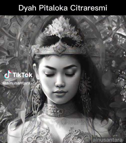 Transformasi patung Dyah Pitaloka Puteri Kerajaan Sunda yang cantik jelita.