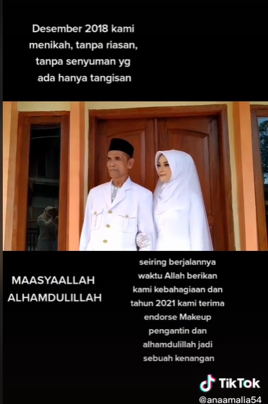Viral Kisah Pasangan Pengantin Beda Usia 36 Tahun, Pengantin Wanita Awalnya Nangis-Nangis Kini Akui Bahagia