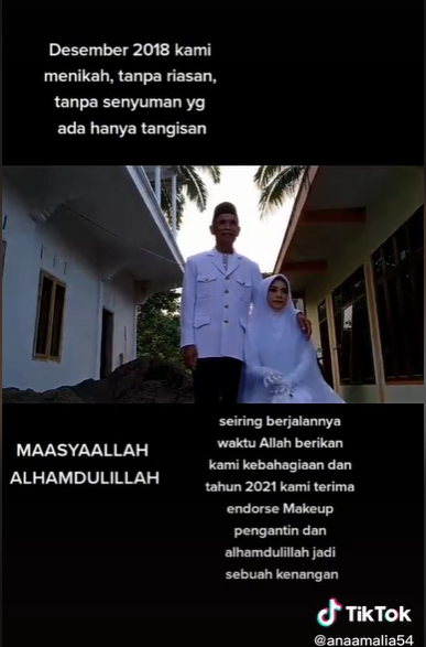 Viral Kisah Pasangan Pengantin Beda Usia 36 Tahun, Pengantin Wanita Awalnya Nangis-Nangis Kini Akui Bahagia