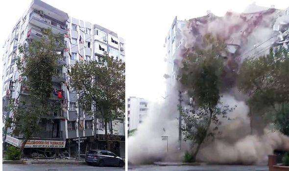 Gempa Turki merobohkan apartemen tinggi bak rumah kartu