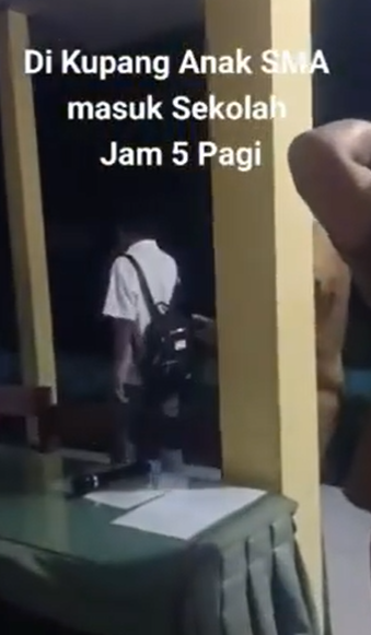 Viral Siswa SMA di NTT Diwajibkan Masuk Sekolah Pukul 5 Pagi, Langit Masih Gelap