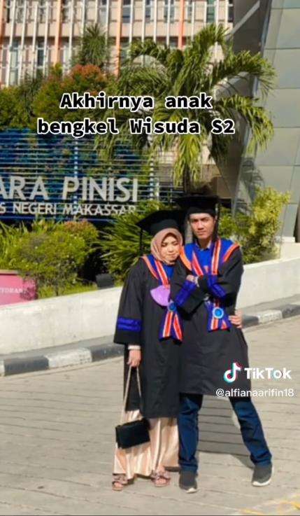 Pasangan berjuang dari nol hingga sama-sama lulus S-2