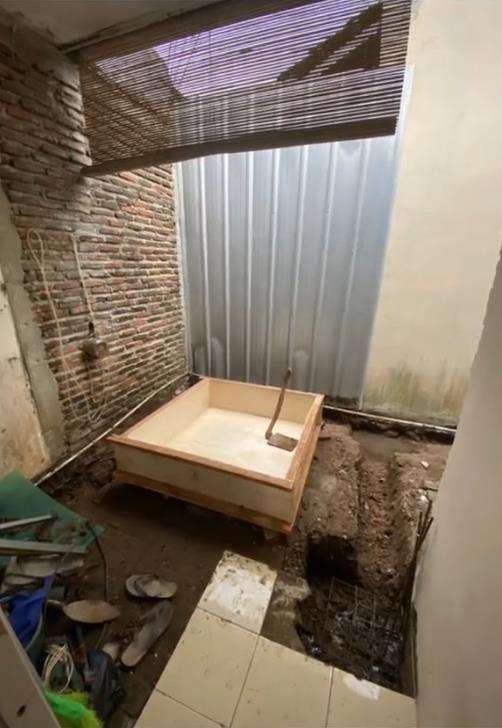 Renovasi dapur rumah subsidi jadi estetik dan modern.