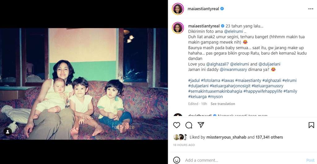 unggahan Maia Estianty