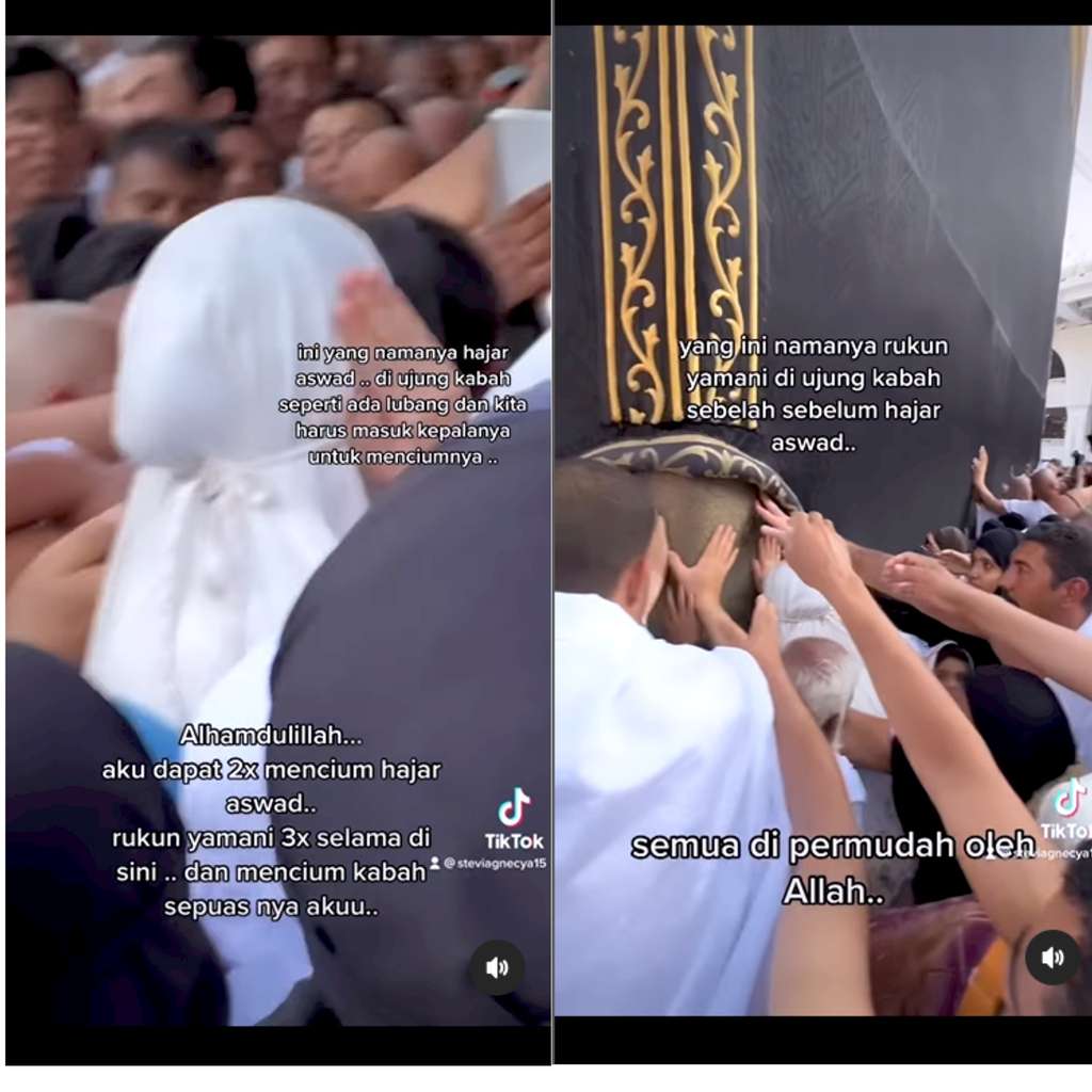 Potret Stevie Agnecya umroh perdana pasca mualaf Potret Stevie Agnecya umroh perdana pasca mualaf