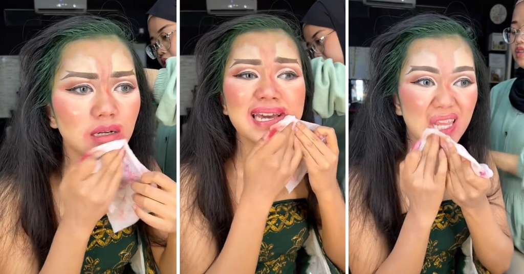 Momen pengantin mirip Erina Gudono teraniaya saat hapus makeupnya.