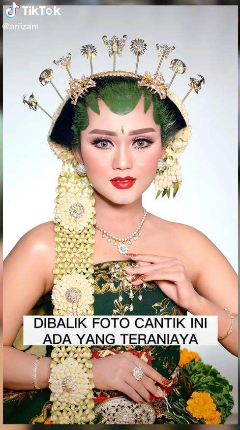 Momen pengantin mirip Erina Gudono teraniaya saat hapus makeupnya.