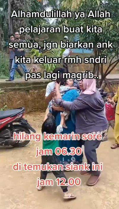 Anak usia 2 tahun hilang dibawa pergi makhluk halus.