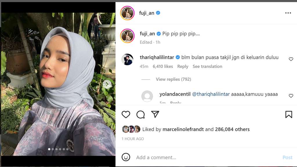 Potret Fuji berhijab