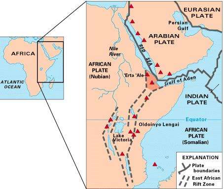 Jutaan tahun yang akan datang Benua Afrika terbelah jadi dua.