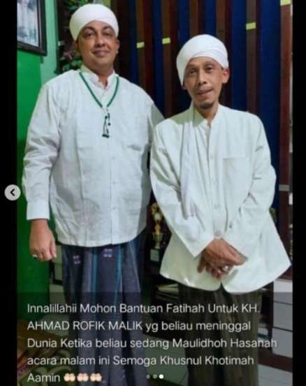 Innalillahi, KH Rofiq Malik Pengasuh Ponpes Al Munir Meninggal Dunia saat Isi Ceramah