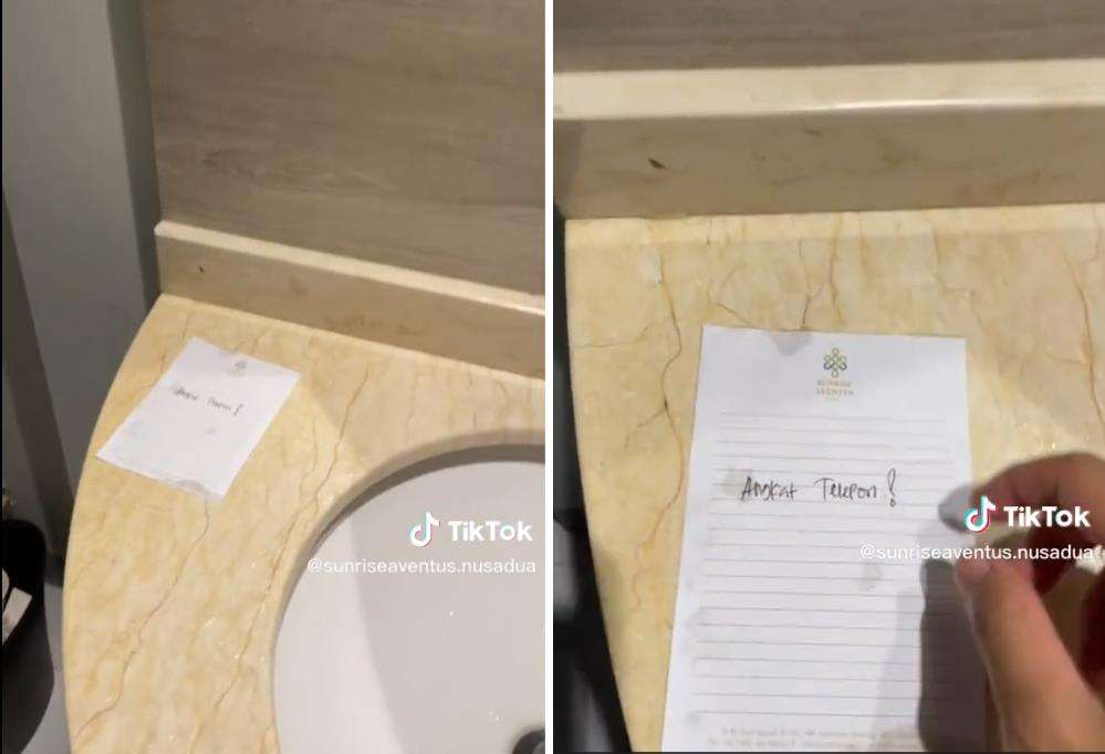 Karyawan hotel dapat pesan berantai dari tamu misterius.