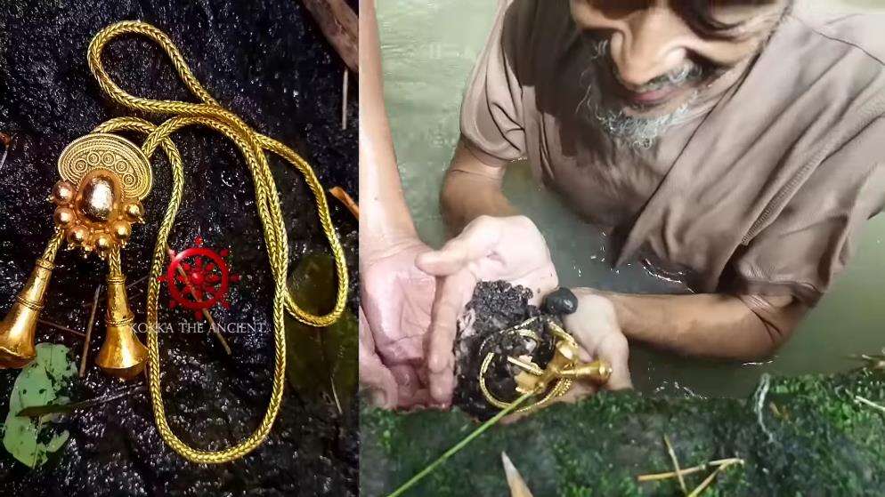 Viral penemuan kalung emas diyakini peninggalan Raja Singasari.