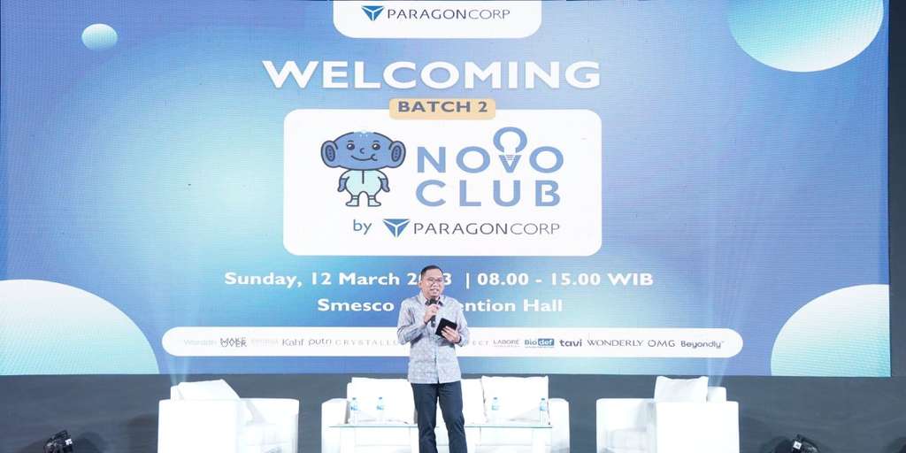 Harman Subakat selaku Group CEO ParagonCorp Ketika Memberikan Sambutan di Acara Welcoming Novo Club Batch 2