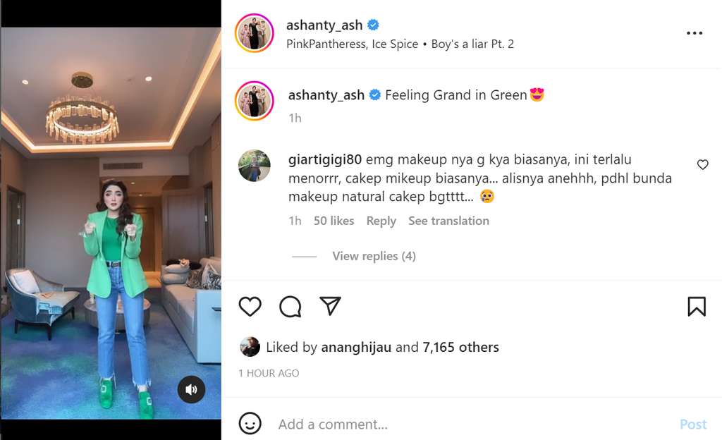 Ashanty asyik joget