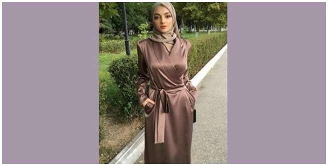 Gaun Bridesmaid Satin Model A-Line
