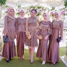 Model Baju Bridesmaid Hijab Tile Akar