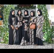 Model Baju Bridesmaid Hijab Batik